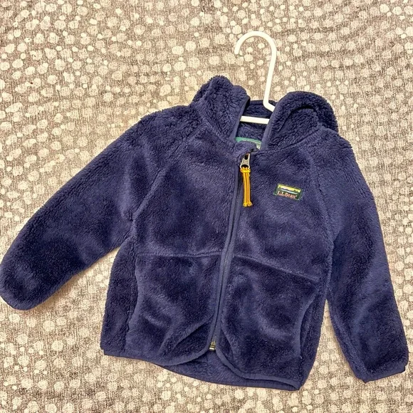 Toddlers' L.L.Bean Hi-Pile Fleece Jacket in Navy 2T